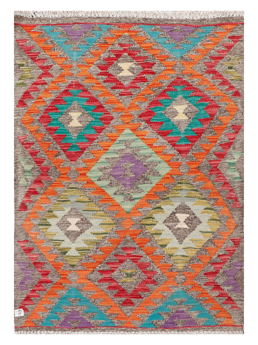 Maimana Afghanistan Kilim Accent Rug - 122 x 87 cm