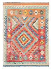 Maimana Afghanistan Kilim Accent Rug - 152 x 107 cm