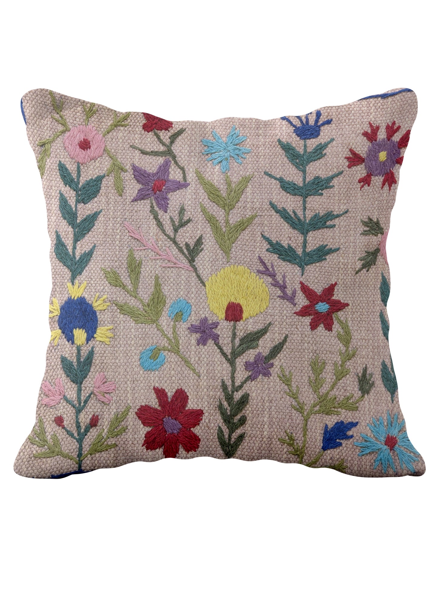 Suzani Hand Embroidered Cushion Cover - 45 x 45 cm