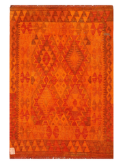 Maimana Afghanistan Kilim Accent Rug - 148 x 100 cm