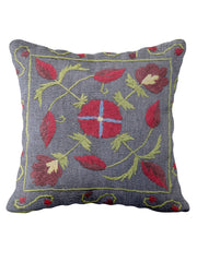 Suzani Hand Embroidered Cushion Cover - 45 x 45 cm