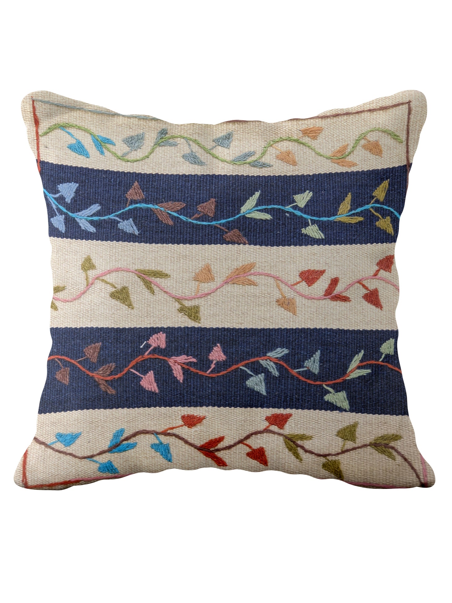 Suzani Hand Embroidered Cushion Cover - 45 x 45 cm