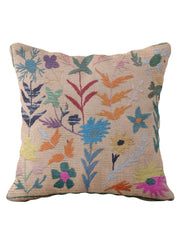 Suzani Hand Embroidered Cushion Cover - 45 x 45 cm