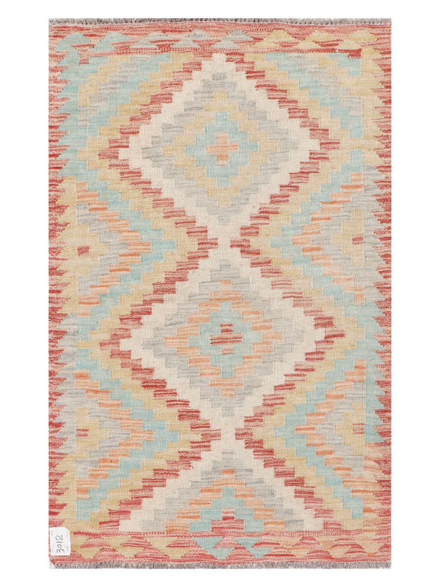 Maimana Afghanistan Kilim Accent Rug - 122 x 76 cm