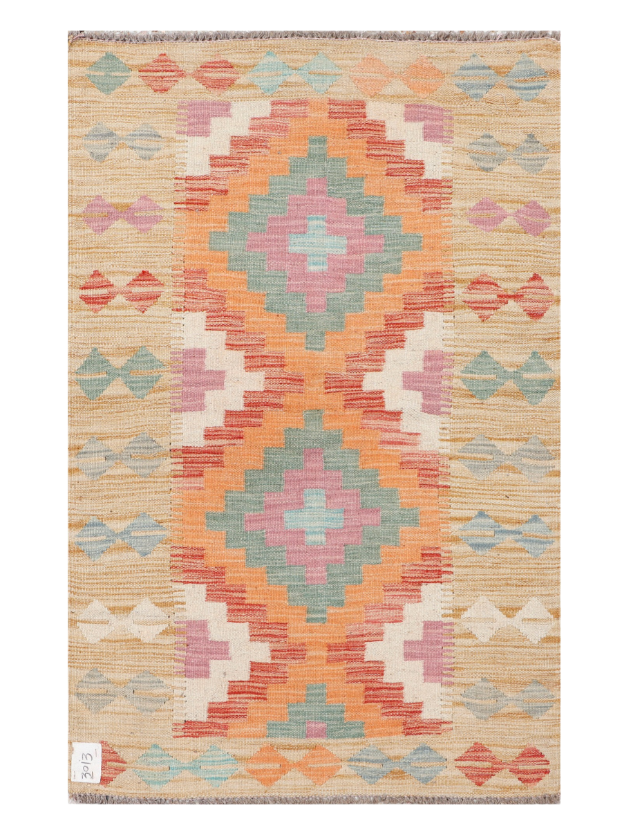 Maimana Afghanistan Kilim Accent Rug - 127 x 81 cm