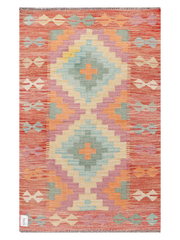 Maimana Afghanistan Kilim Accent Rug - 129 x 81 cm