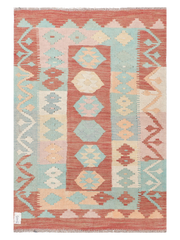 Maimana Afghanistan Kilim Accent Rug - 134 x 91 cm