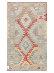Maimana Afghanistan Kilim Runner Rug - 150 x 89 cm
