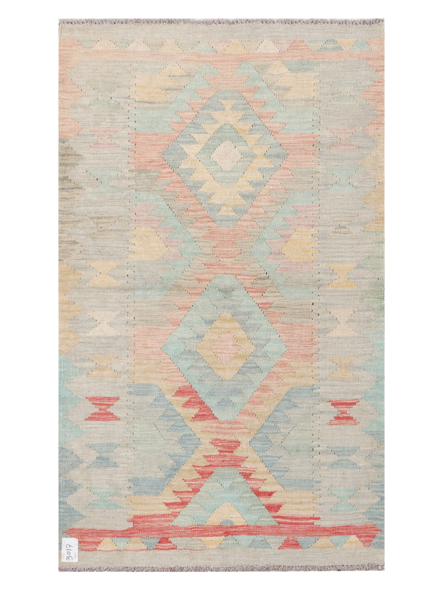 Maimana Afghanistan Kilim Runner Rug - 151 x 89 cm
