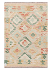 Maimana Afghanistan Kilim Accent Rug - 146 x 97 cm