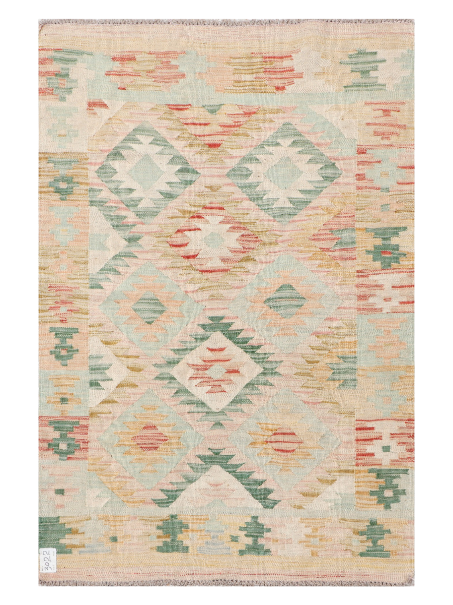 Maimana Afghanistan Kilim Accent Rug - 146 x 97 cm