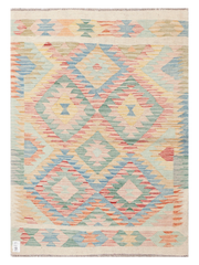 Maimana Afghanistan Kilim Accent Rug - 140 x 100 cm