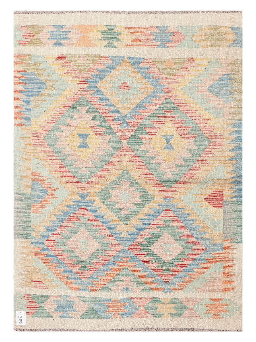 Maimana Afghanistan Kilim Accent Rug - 140 x 100 cm