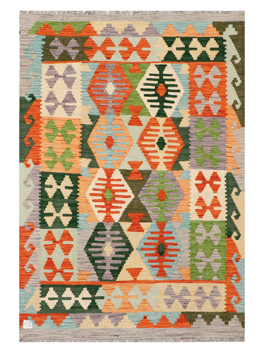 Maimana Afghanistan Kilim Accent Rug - 145 x 99 cm