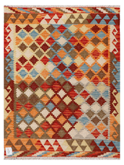 Maimana Afghanistan Kilim Accent Rug - 117 x 88 cm