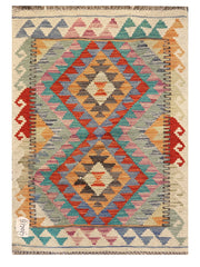 Maimana Afghanistan Kilim Rug - 86 x 61 cm