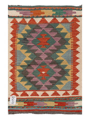 Maimana Afghanistan Kilim Rug - 82 x 55 cm