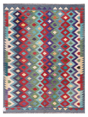 Maimana Afghanistan Kilim Accent Rug - 199 x 152 cm