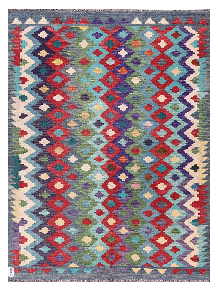 Maimana Afghanistan Kilim Accent Rug - 199 x 152 cm