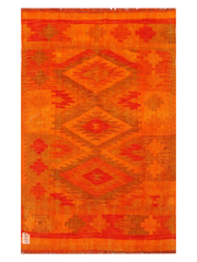 Maimana Afghanistan Kilim Accent Rug - 143 x 90 cm