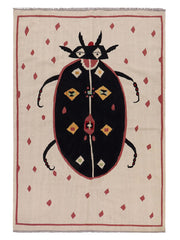 Suzani Hand Embroidered Kilim - Size: 213 x 148 cm