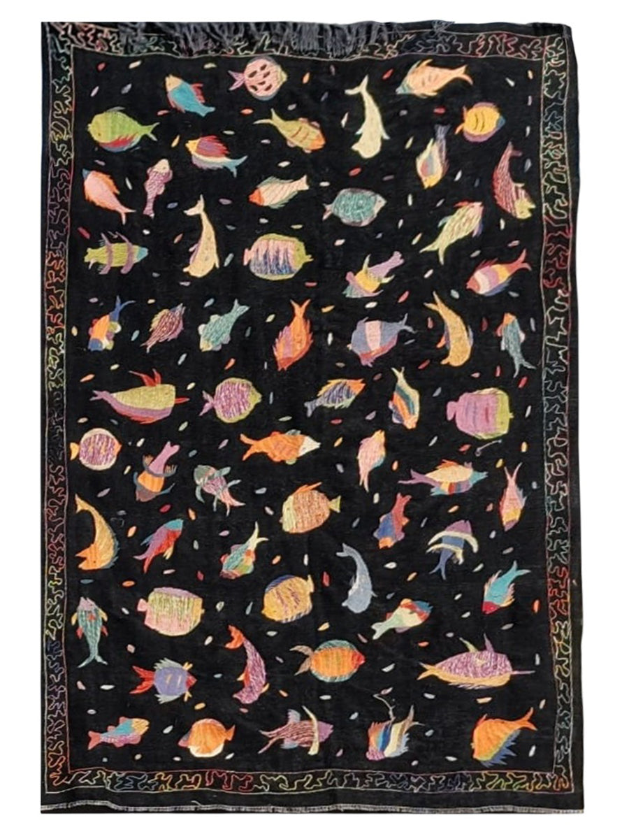 Suzani Hand Embroidered Kilim - Size: 300 x 200 cm