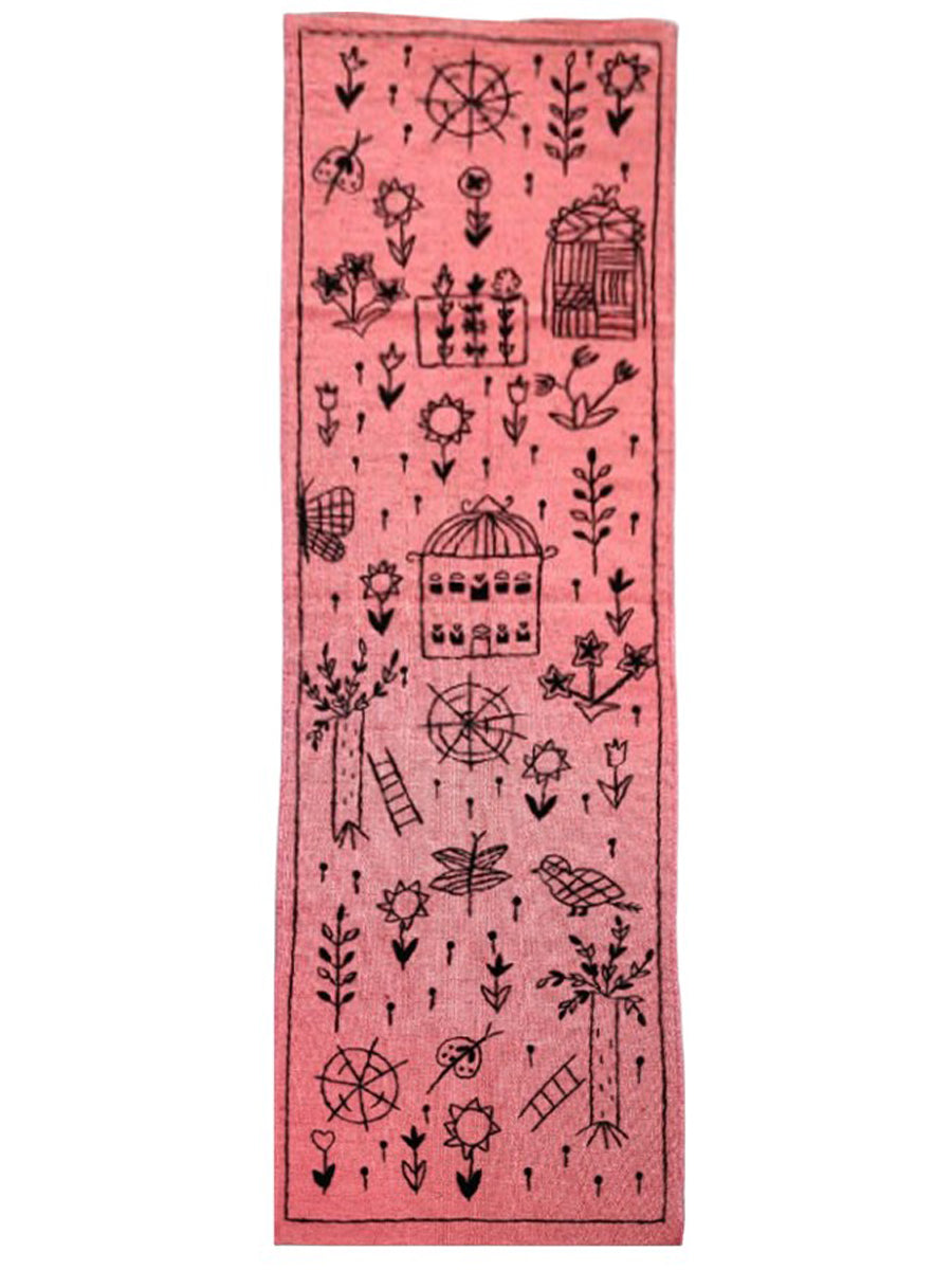 Suzani Hand Embroidered Kilim - Size: 235 x 70 cm