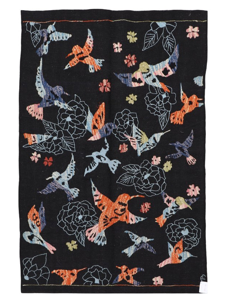 Suzani Hand Embroidered Kilim - Size: 180 x 120 cm