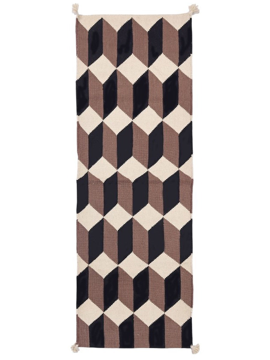 Scandinavian Kilim Runner - Size: 170 x 57 cm