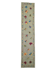 Suzani Hand Embroidered Kilim - Size: 80 x 350 cm