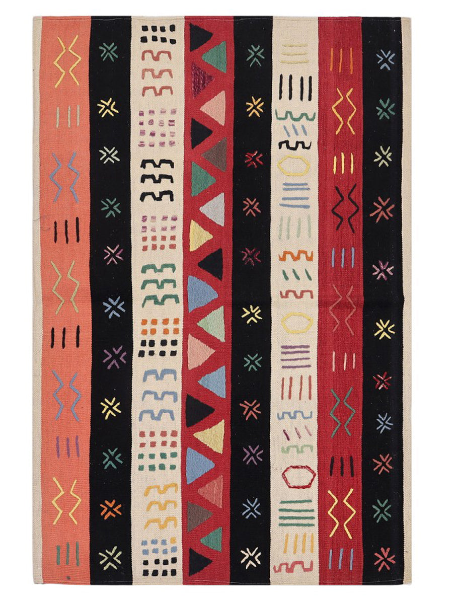 Suzani Hand Embroidered Kilim - Size: 180 x 120 cm