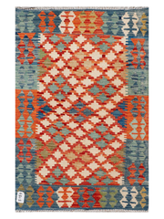 Maimana Afghanistan Kilim Accent Rug - 123 x 80 cm