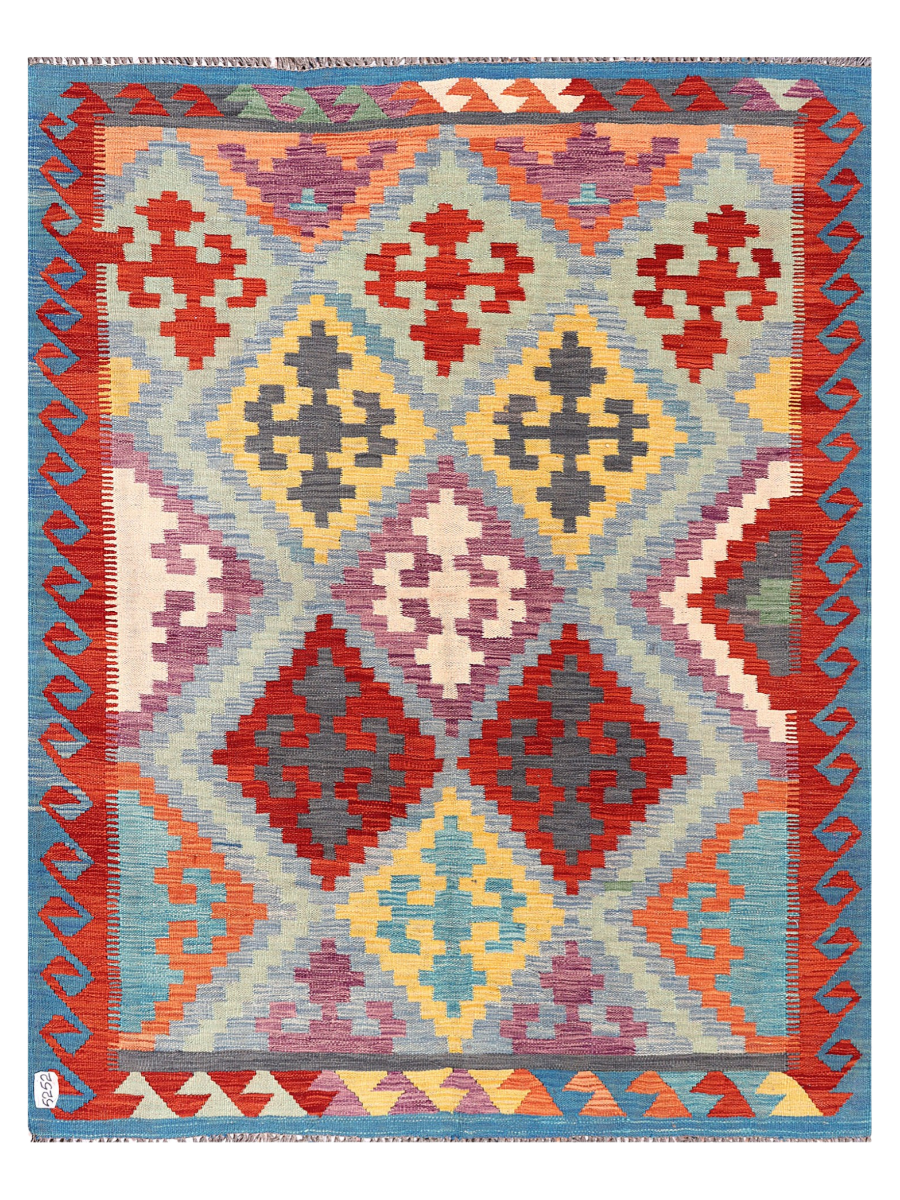 Maimana Afghanistan Kilim Accent Rug - 192 x 153 cm