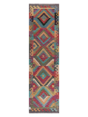Maimana Kilim Runner - 301 x 84 cm