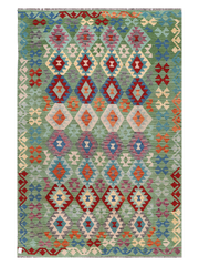 Maimana Afghanistan Kilim Area Rug - 287 x 194 cm