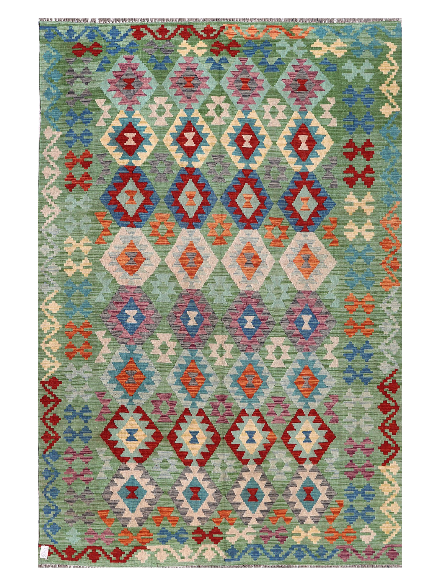 Maimana Afghanistan Kilim Area Rug - 287 x 194 cm