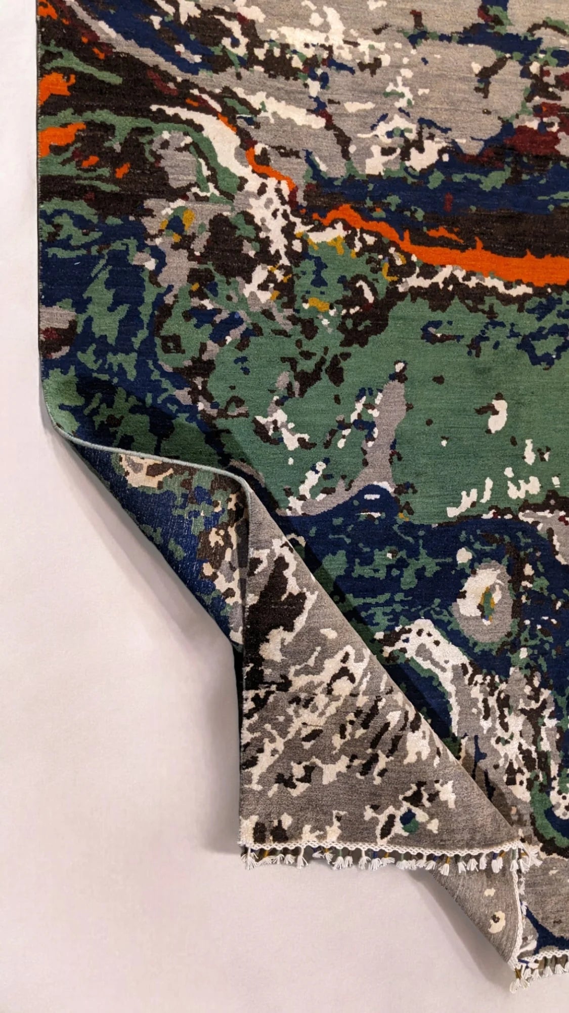 Moderner Chobi Seiden- & Wollteppich - Größe: 286 × 182 cm