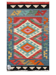 Maimana Afghanistan Kilim Rug - 93 x 56 cm