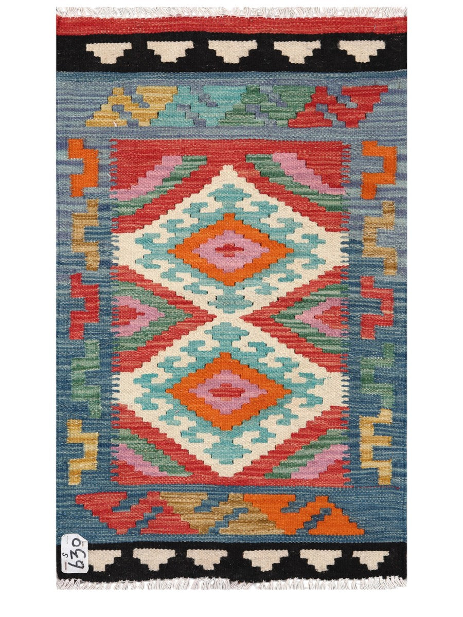 Maimana Afghanistan Kilim Rug - 93 x 56 cm