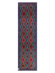 Maimana Afghanistan Kilim Runner Rug - 290 x 81 cm
