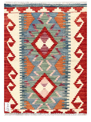 Maimana Afghanistan Kilim Rug - 82 x 60 cm