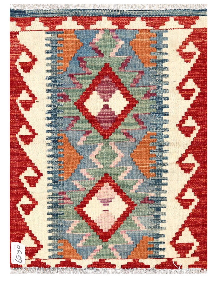 Maimana Afghanistan Kilim Rug - 82 x 60 cm
