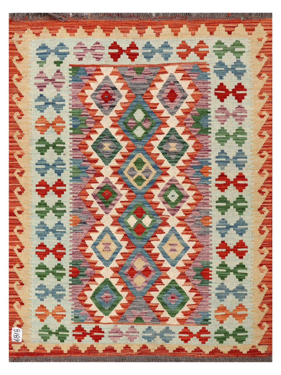 Maimana Afghanistan Kilim Accent Rug - 147 x 111 cm