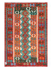 Maimana Afghanistan Kilim Accent Rug - 142 x 97 cm