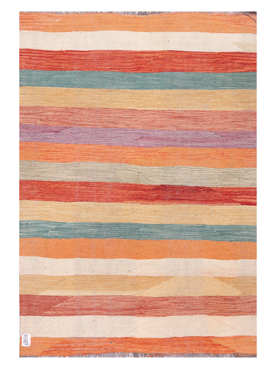 Maimana Afghanistan Kilim Accent Rug - 165 x 117 cm