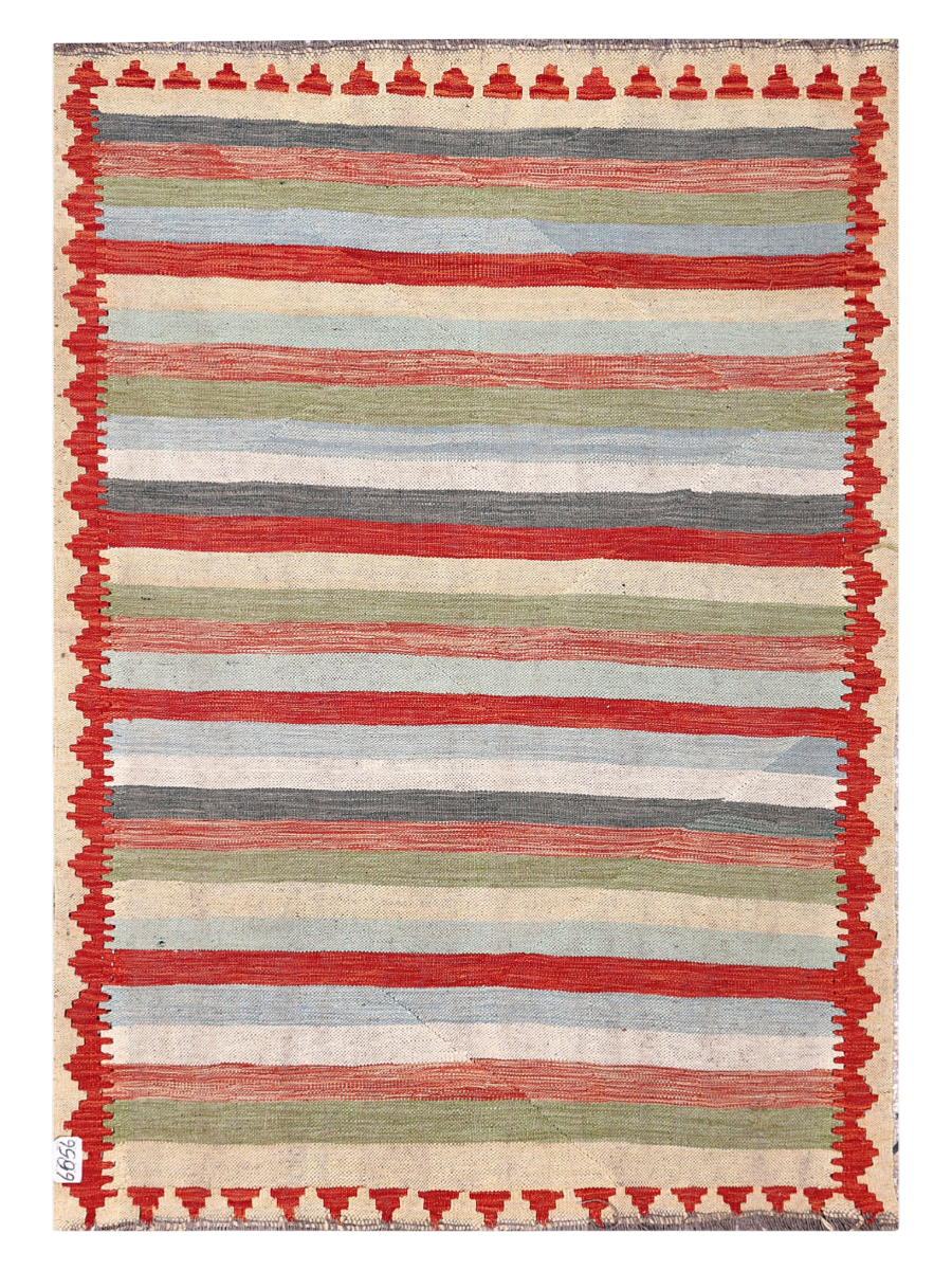 Maimana Afghanistan Kilim Accent Rug - 167 x 122 cm