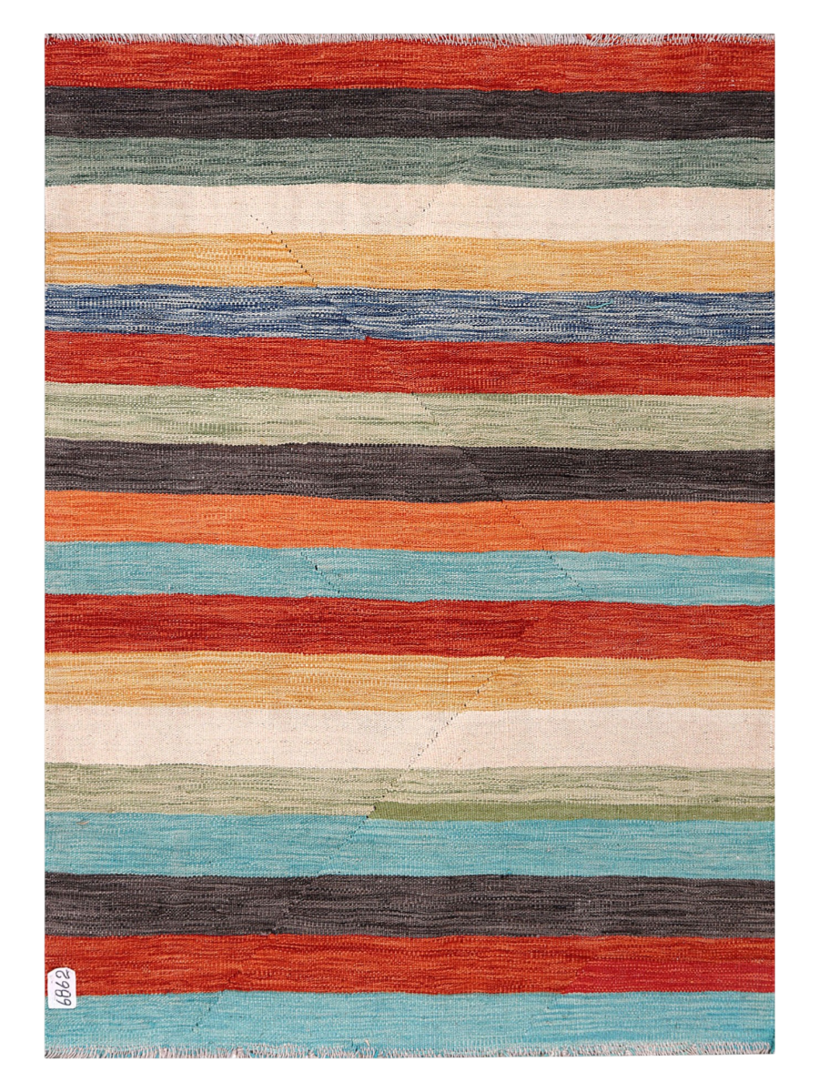 Maimana Afghanistan Kilim Accent Rug - 162 x 119 cm