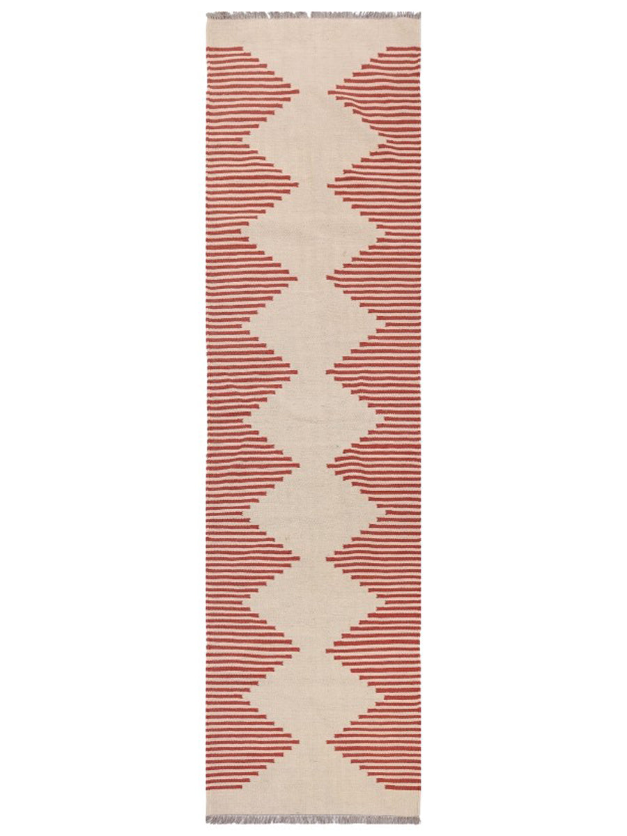 Scandinavian Kilim Runner - Size: 298 x 79 cm