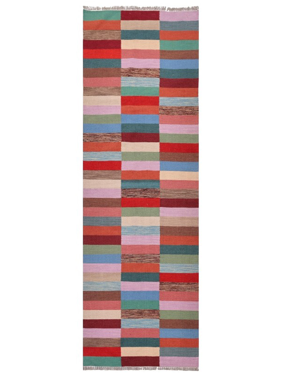 Scandinavian Kilim Runner - Size: 245 x 78 cm