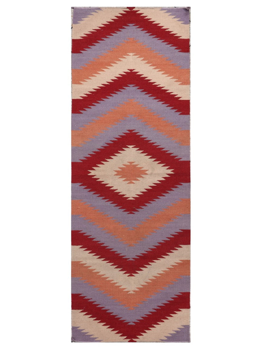 Scandinavian Kilim Runner - Size: 295 x 105 cm